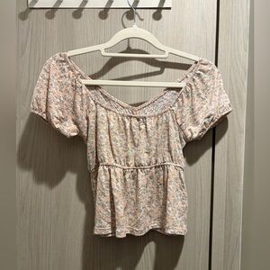 Floral Pink 2-Way Women's Top